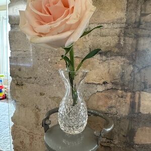 Waterford Crystal Clear Cut Bud Vase